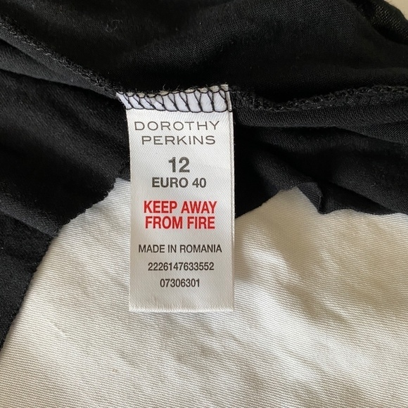 Dorthy Perkins Black Sequin Asymmetric Spaghetti Strap‎ Midi Dress Size UK12 - Picture 2 of 14